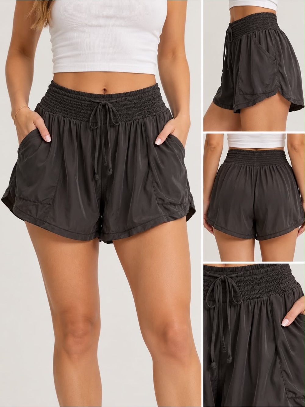 AERIE SATIN LOUNGE SHORTS